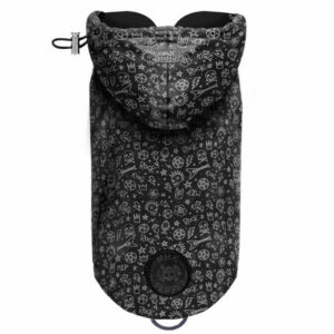 Zack Imperméable pour chien avec icons de rock - Milk et Pepper DogShop